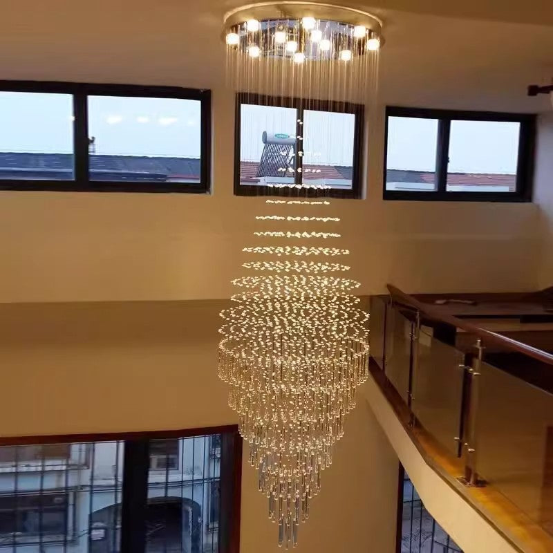 Modern Octagonal Crystal Chandelier