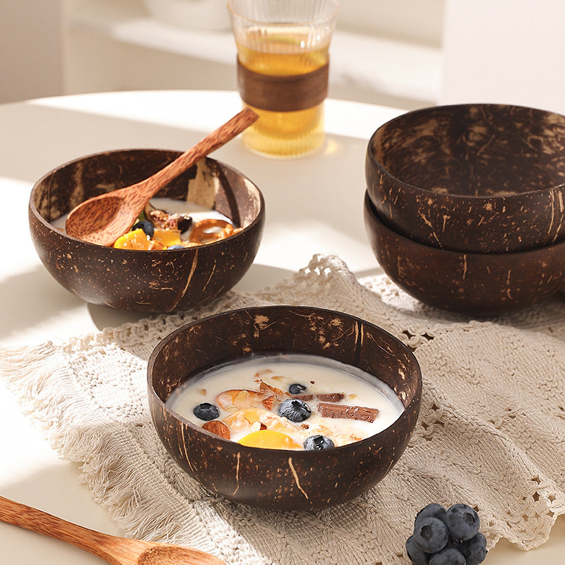Coconut bowl and spoon