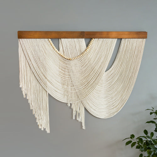 Bohemian Wall Hanging with Tassels