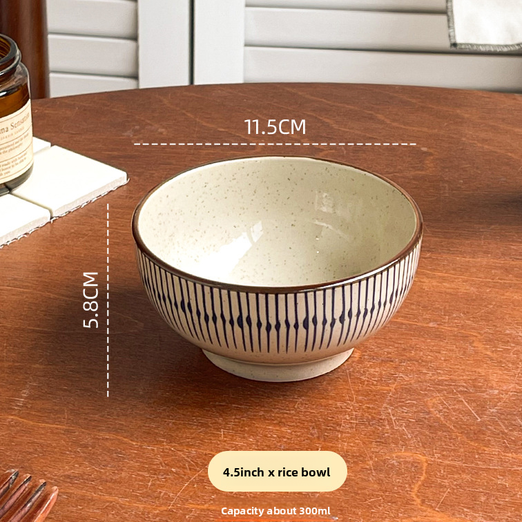 Japanese Ceramic Bowl and Plate Set