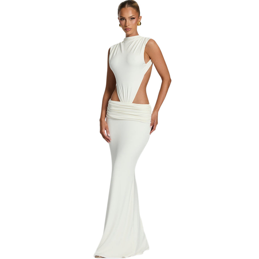 Backless Cutout Maxi Dress