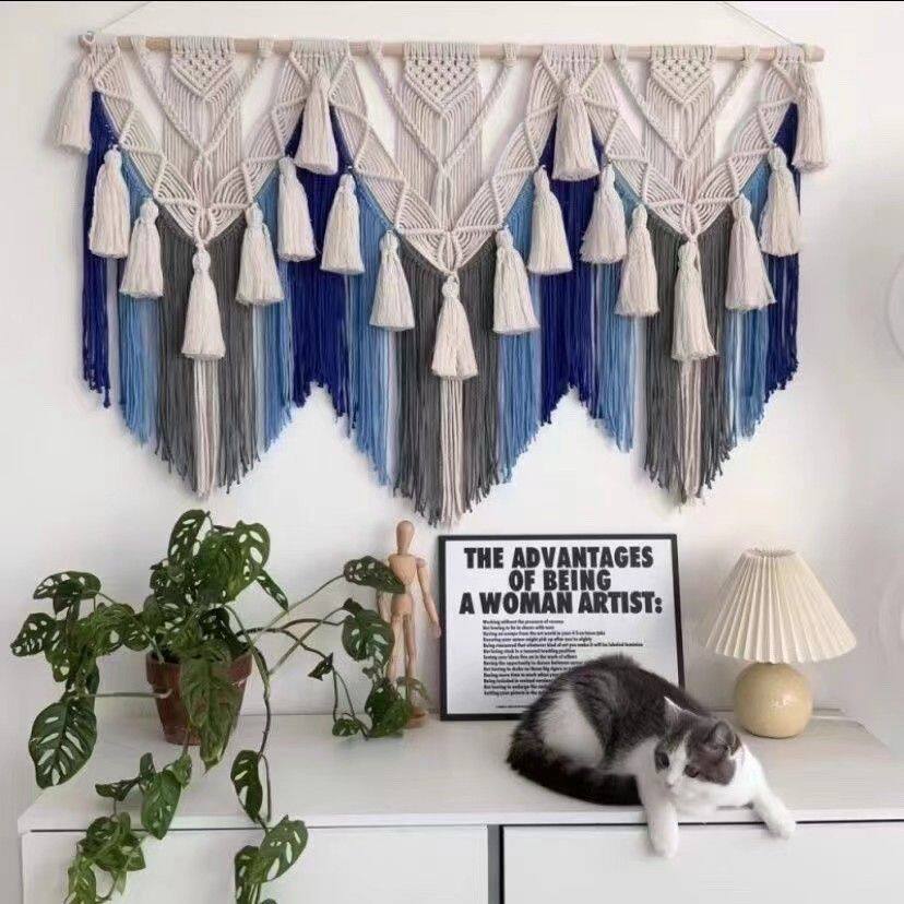 Hand-Woven Bohemian Wall Tapestry