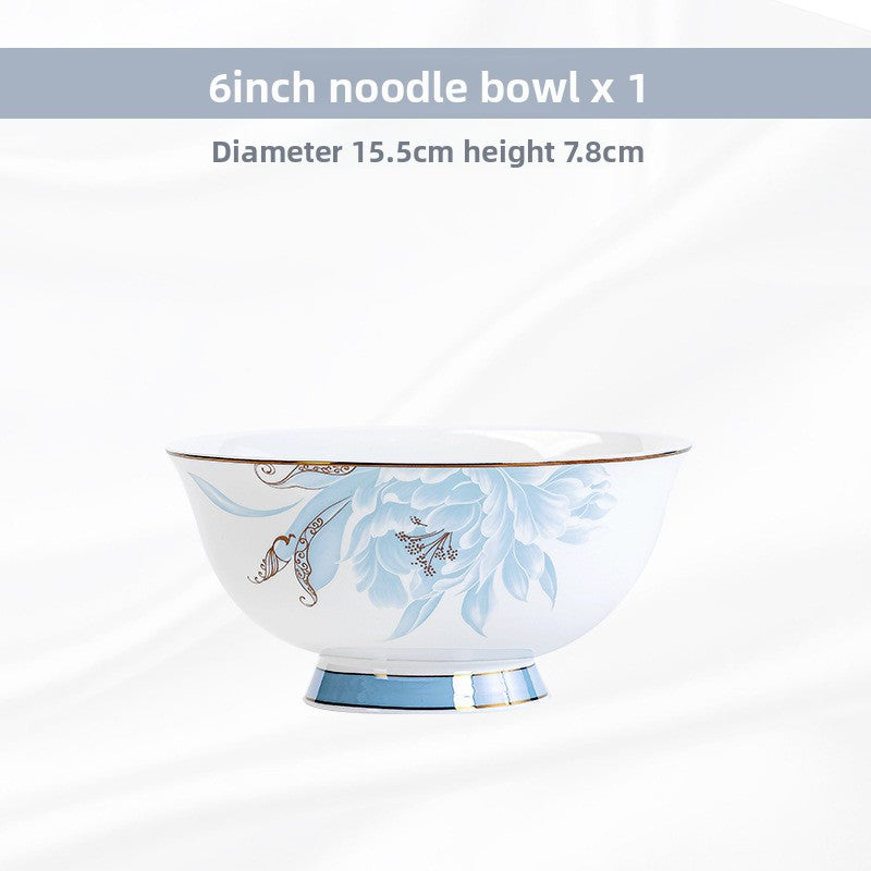 European Style Bone Bowl and Chopsticks Set