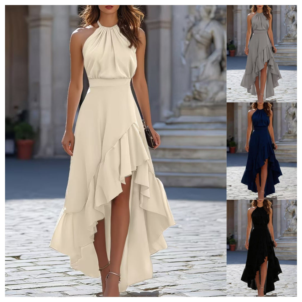 Halter Neck High Waist Dress