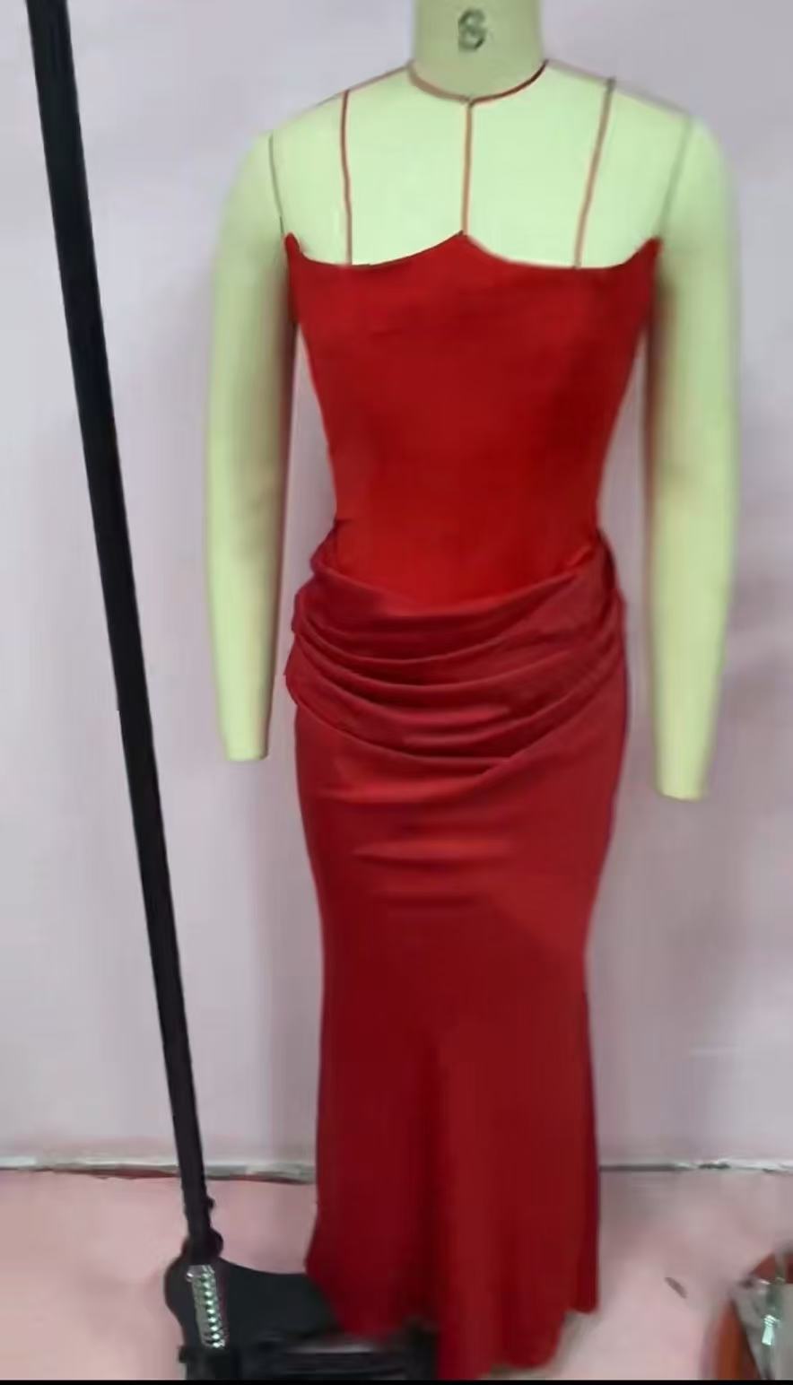 Pleated Bodysuit Dress