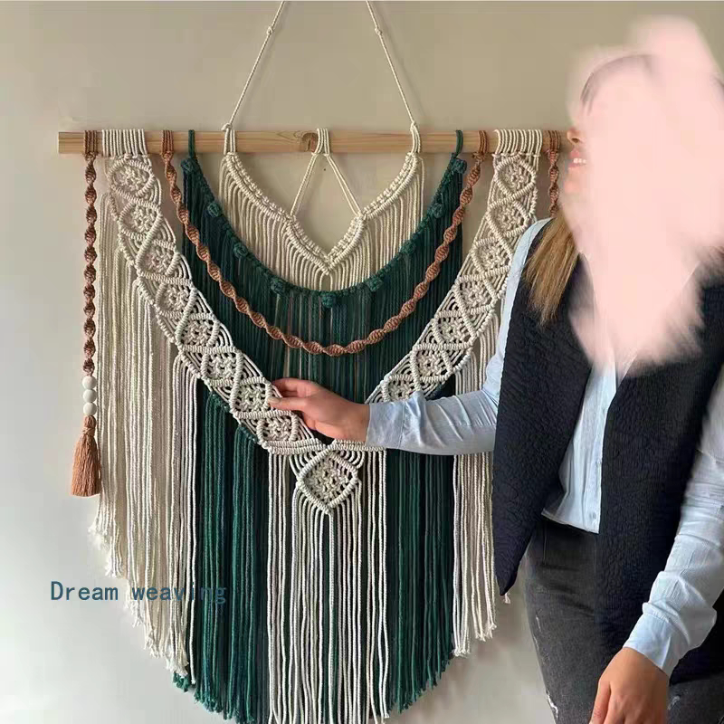 Hand-Woven Bohemian Wall Tapestry