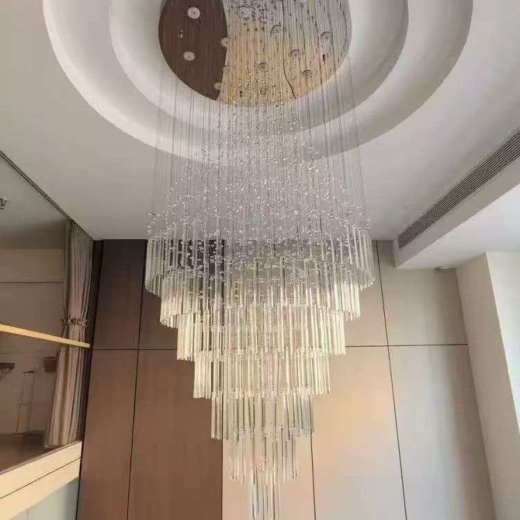 Modern Octagonal Crystal Chandelier