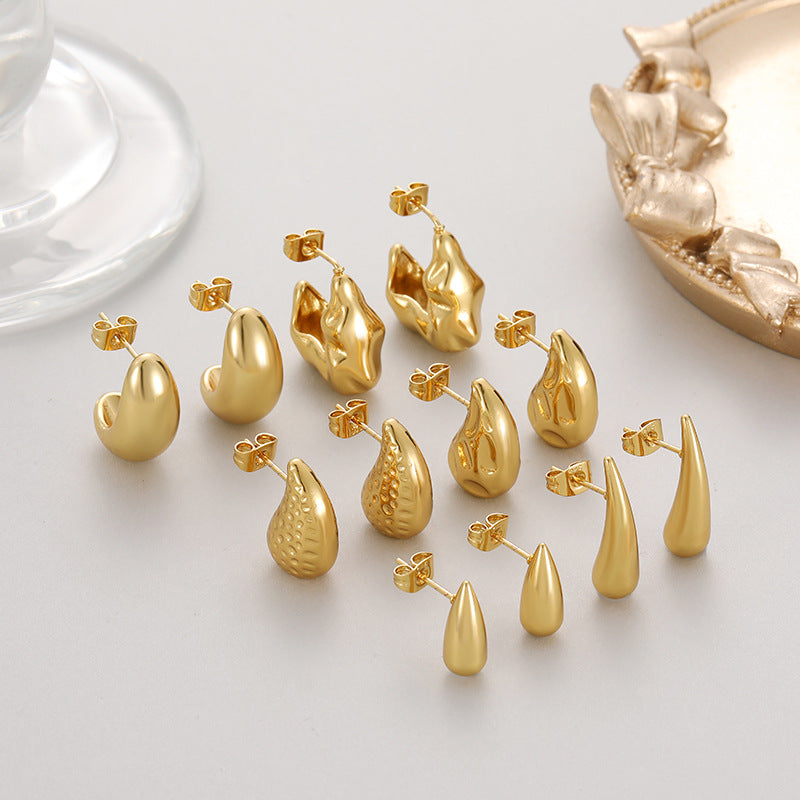 Glossy Drop Earrings