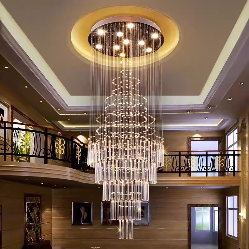 Modern Octagonal Crystal Chandelier