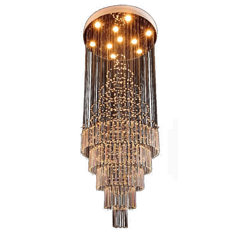 Modern Octagonal Crystal Chandelier