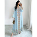 Floral Print V-Neck Long Dress