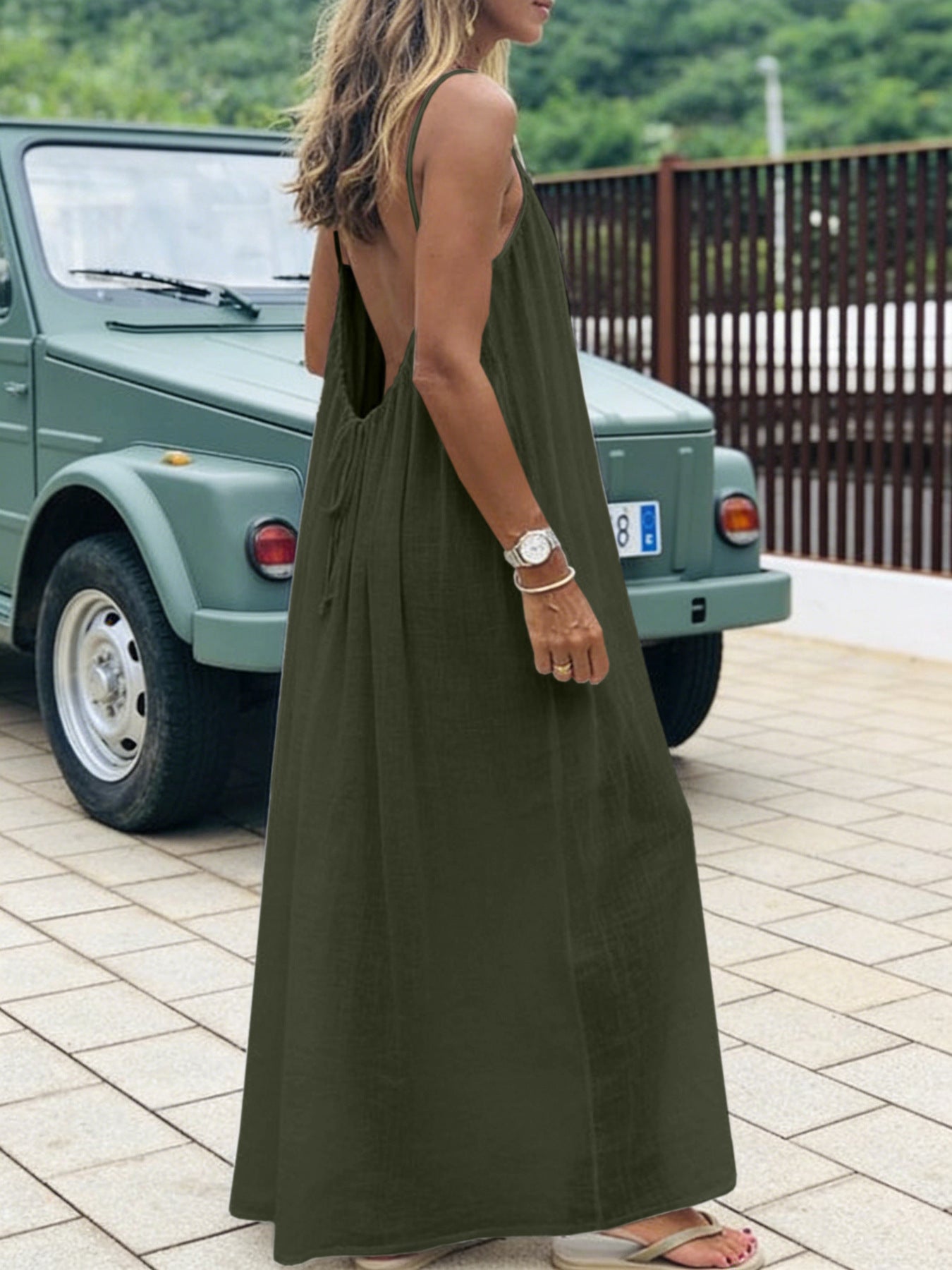 Backless Loose Loungewear Dress