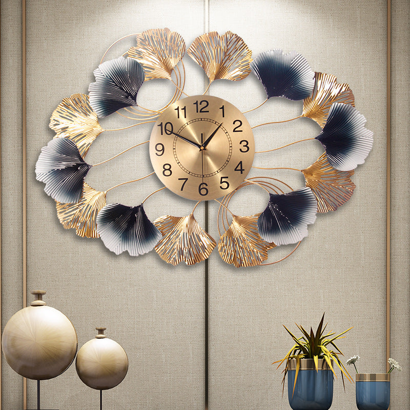 Ginkgo Leaf Wall Clock