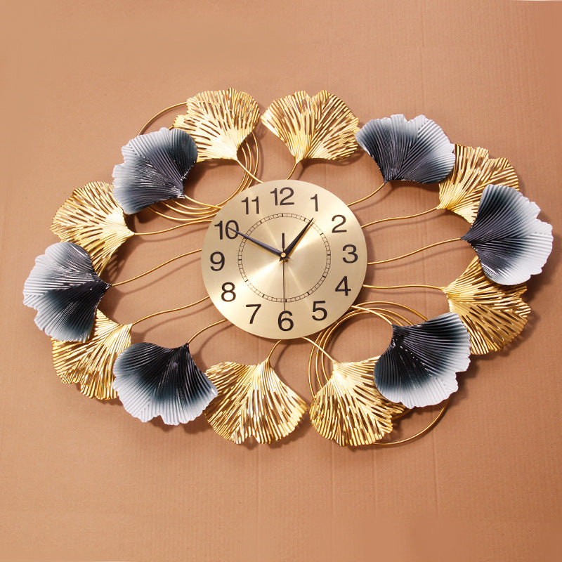 Ginkgo Leaf Wall Clock