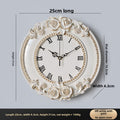 Elegant Floral Wall Clock