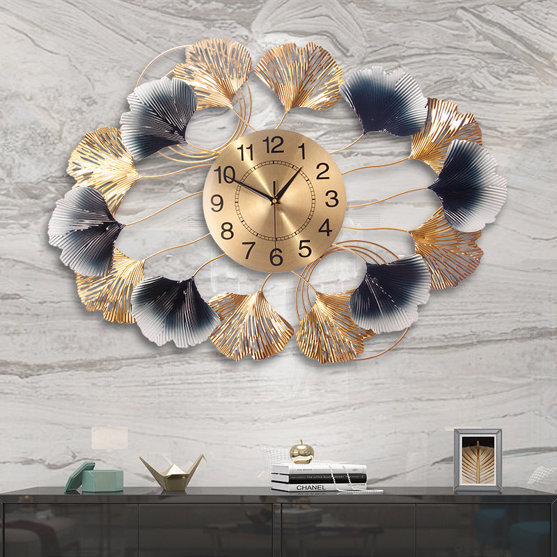 Ginkgo Leaf Wall Clock
