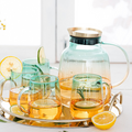Glass Carafe Set with Cups and Tray