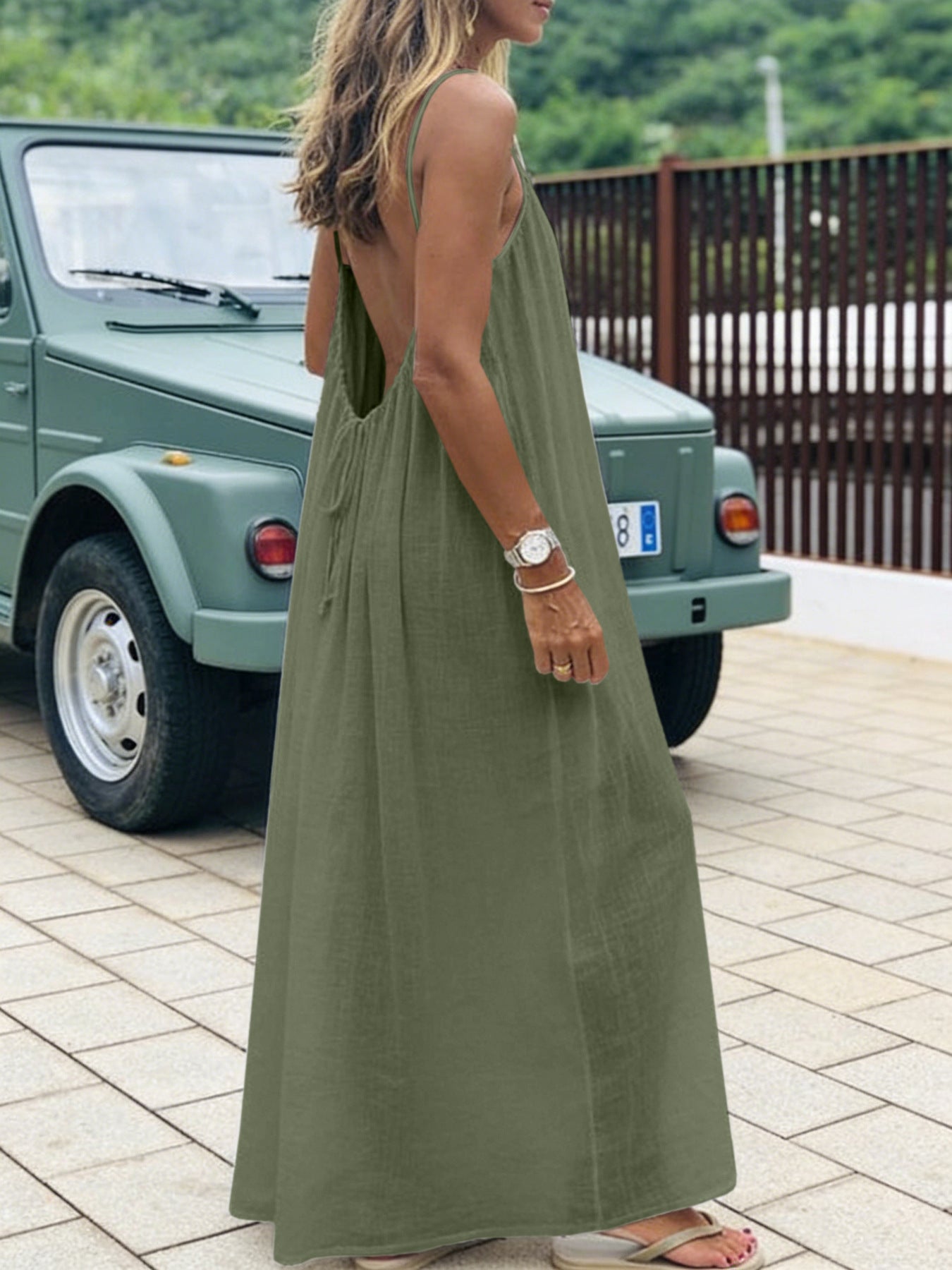 Backless Loose Loungewear Dress