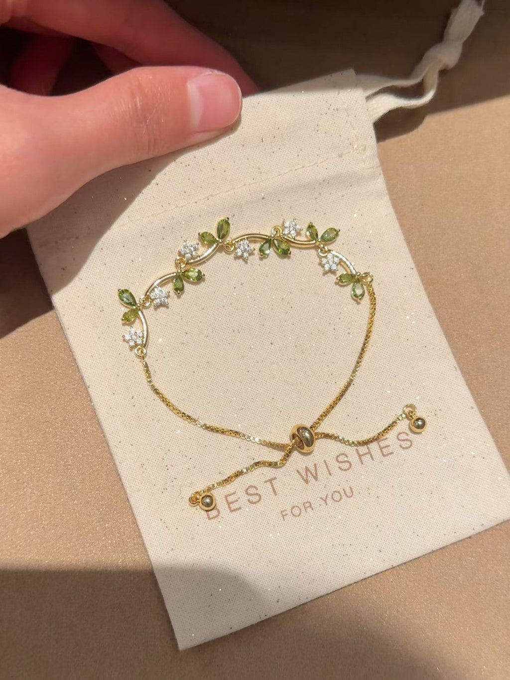 Vine branch and leaf bracelet