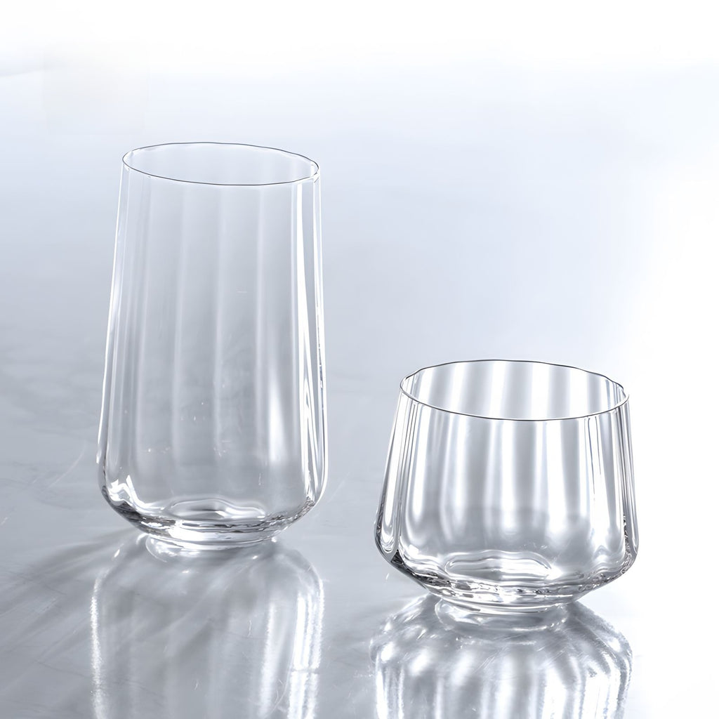Vertical Stripe Wine Glass