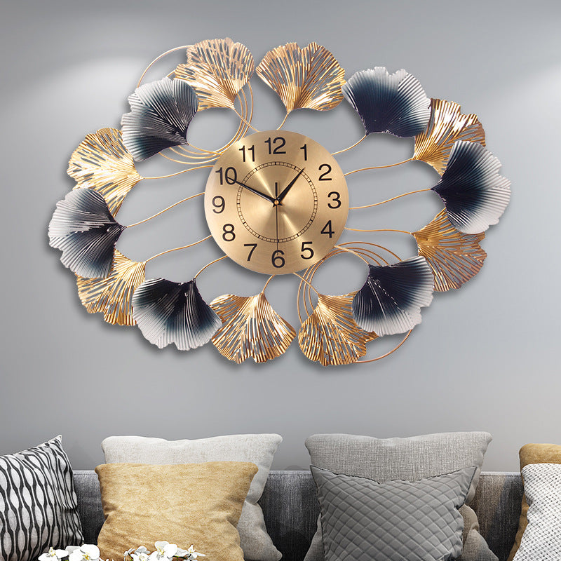 Ginkgo Leaf Wall Clock