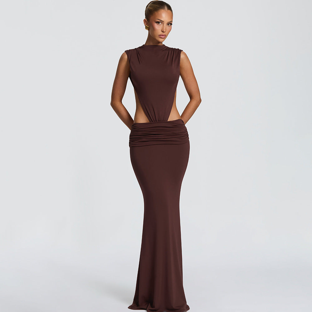 Backless Cutout Maxi Dress