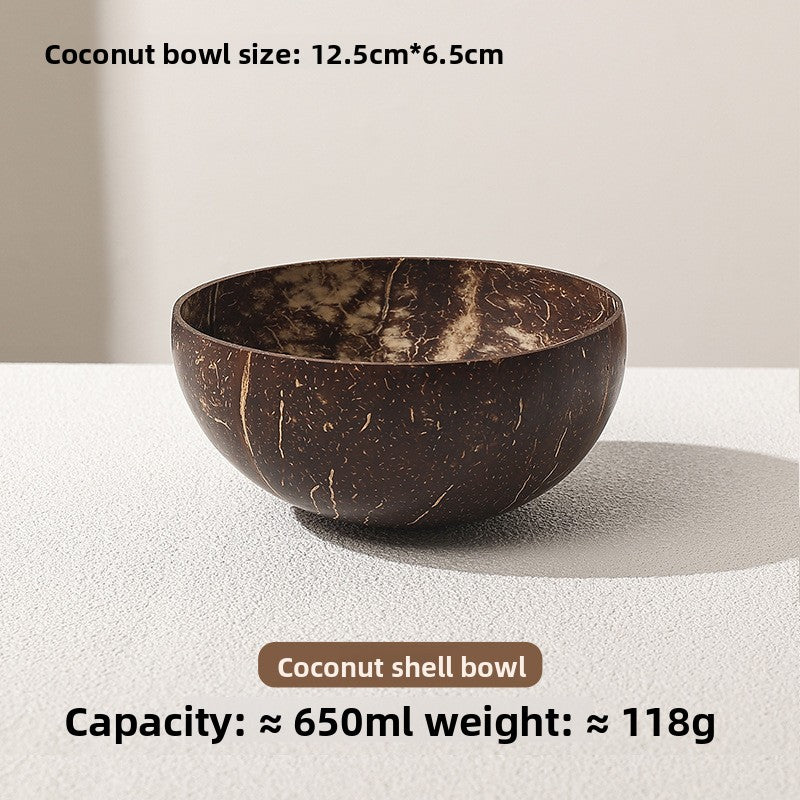 Coconut bowl and spoon