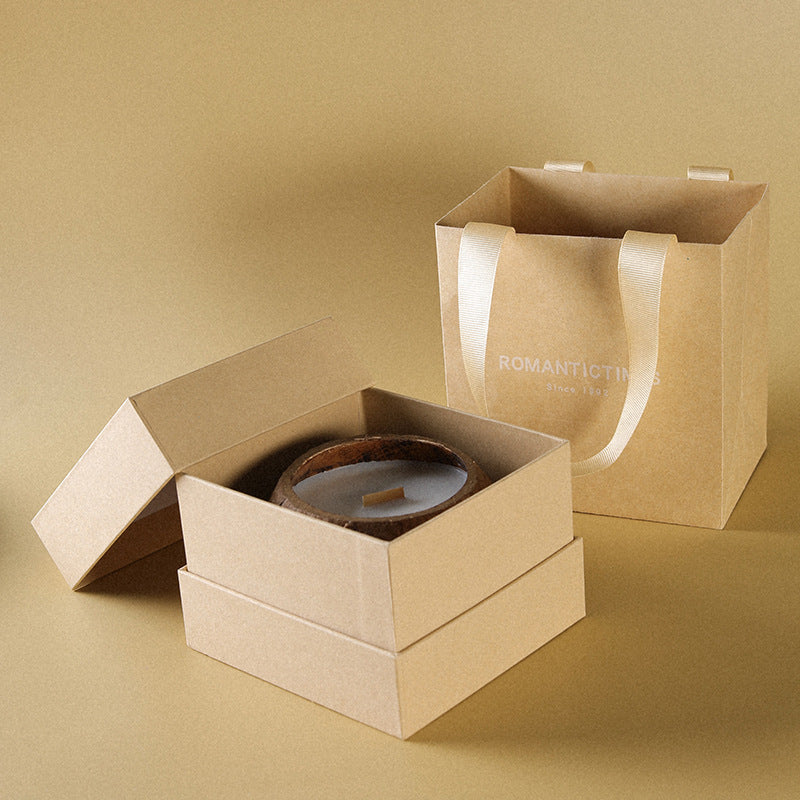 Coconut Shell Scented Candle Gift Set