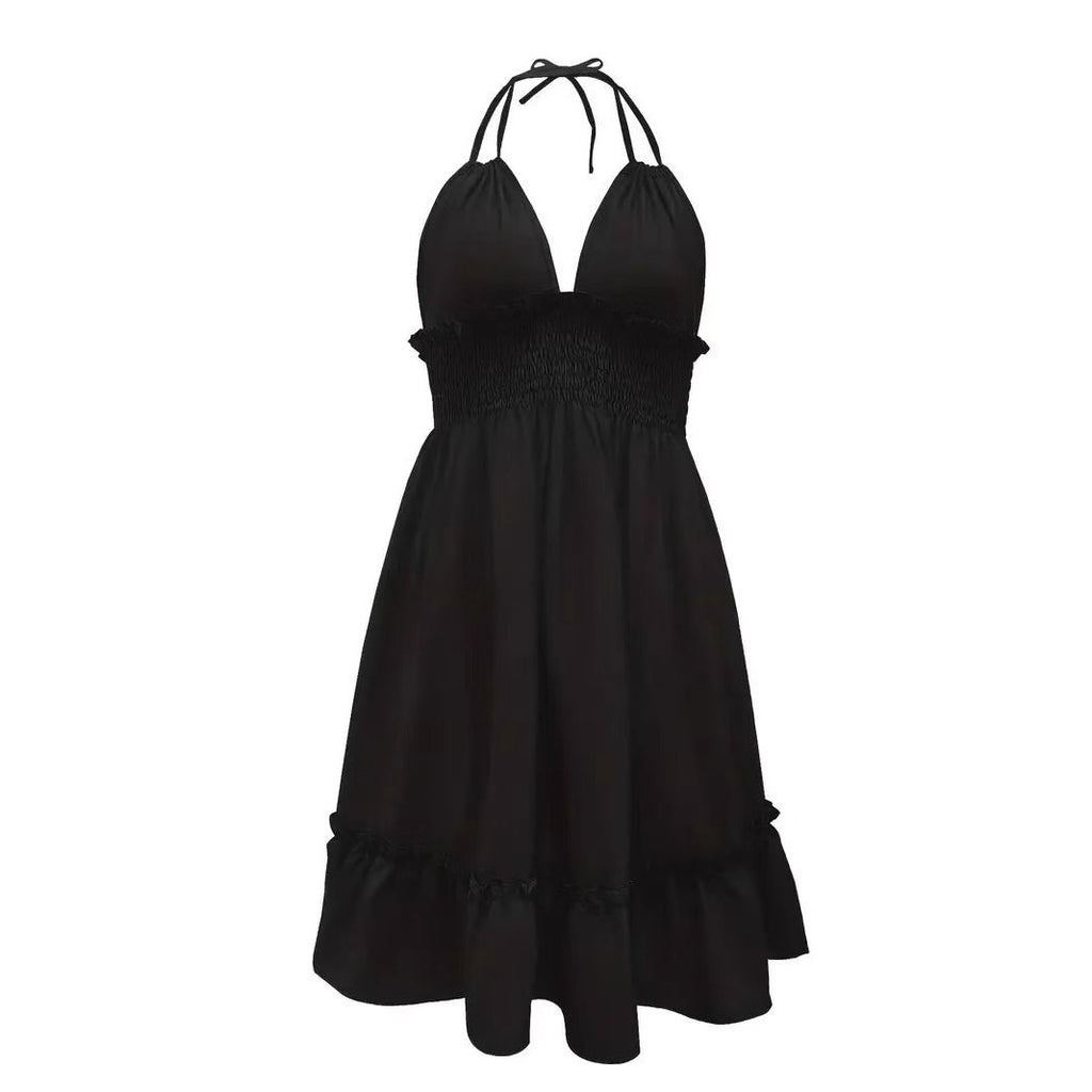 Women?s Rope Strap Pleated Dress