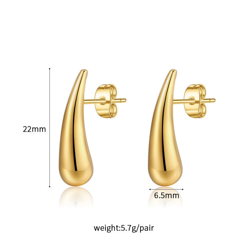 Glossy Drop Earrings