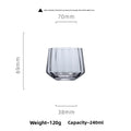 Vertical Stripe Wine Glass