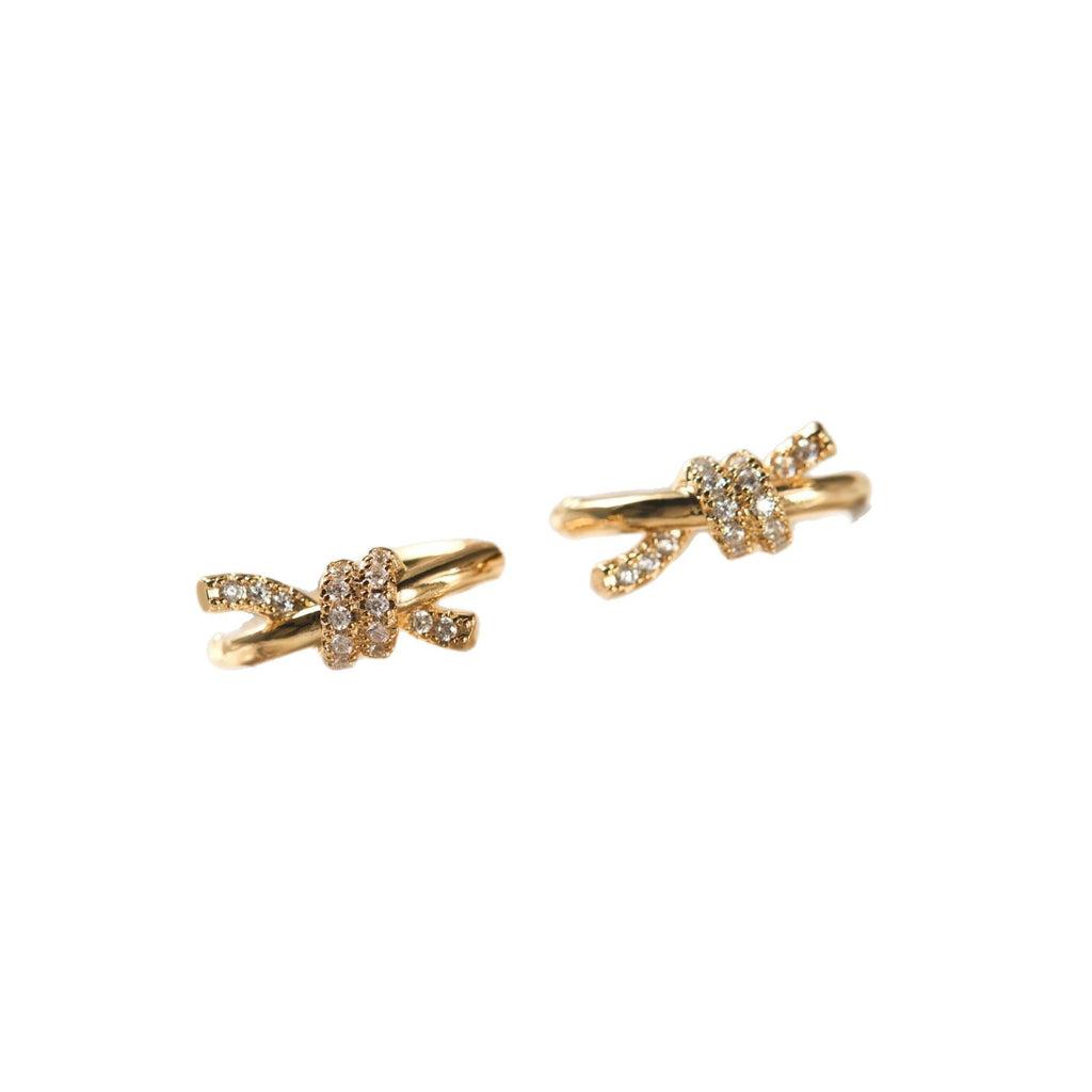 Golden Butterfly Knot Earrings