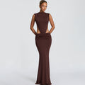 Backless Cutout Maxi Dress