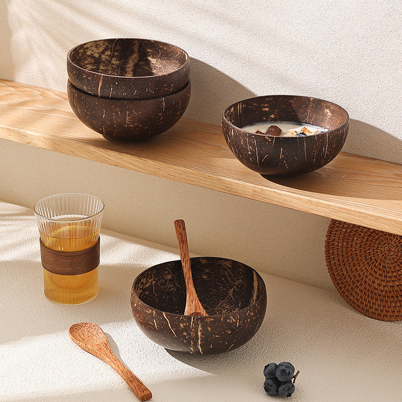 Coconut bowl and spoon
