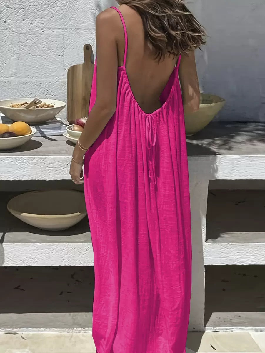 Backless Loose Loungewear Dress