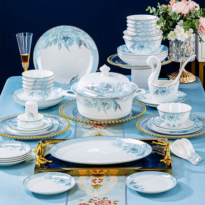 European Style Bone Bowl and Chopsticks Set