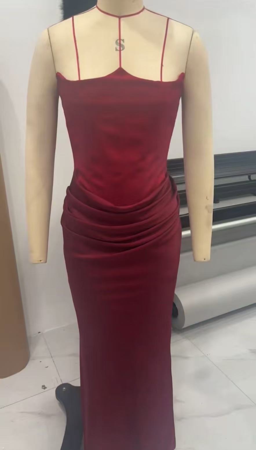Pleated Bodysuit Dress