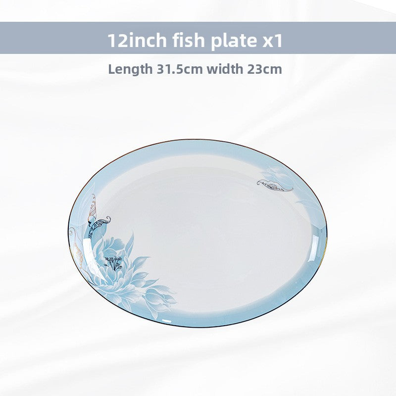 European Style Bone Bowl and Chopsticks Set