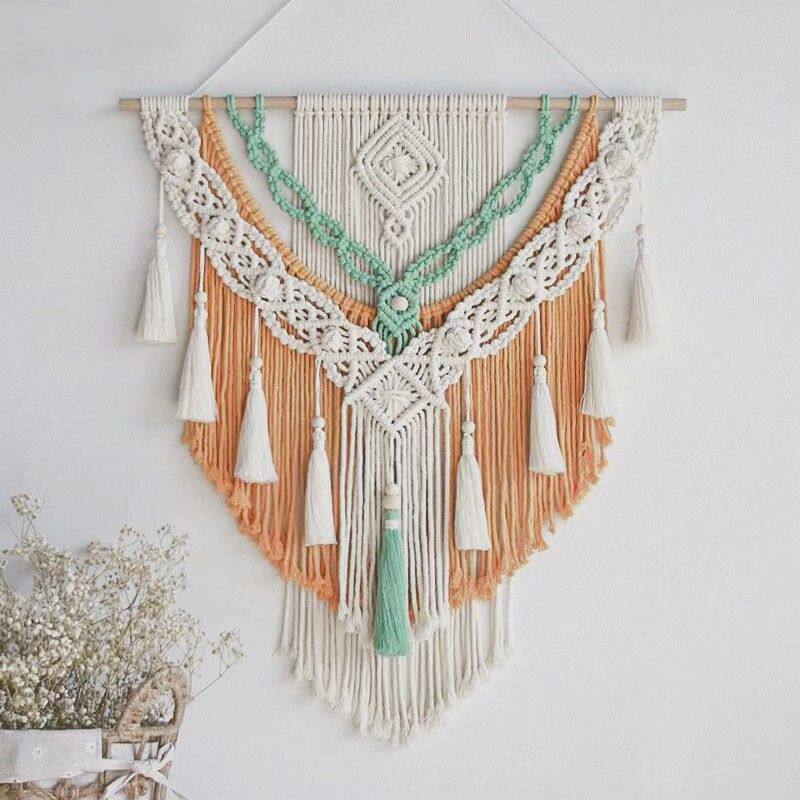 Hand-Woven Bohemian Wall Tapestry