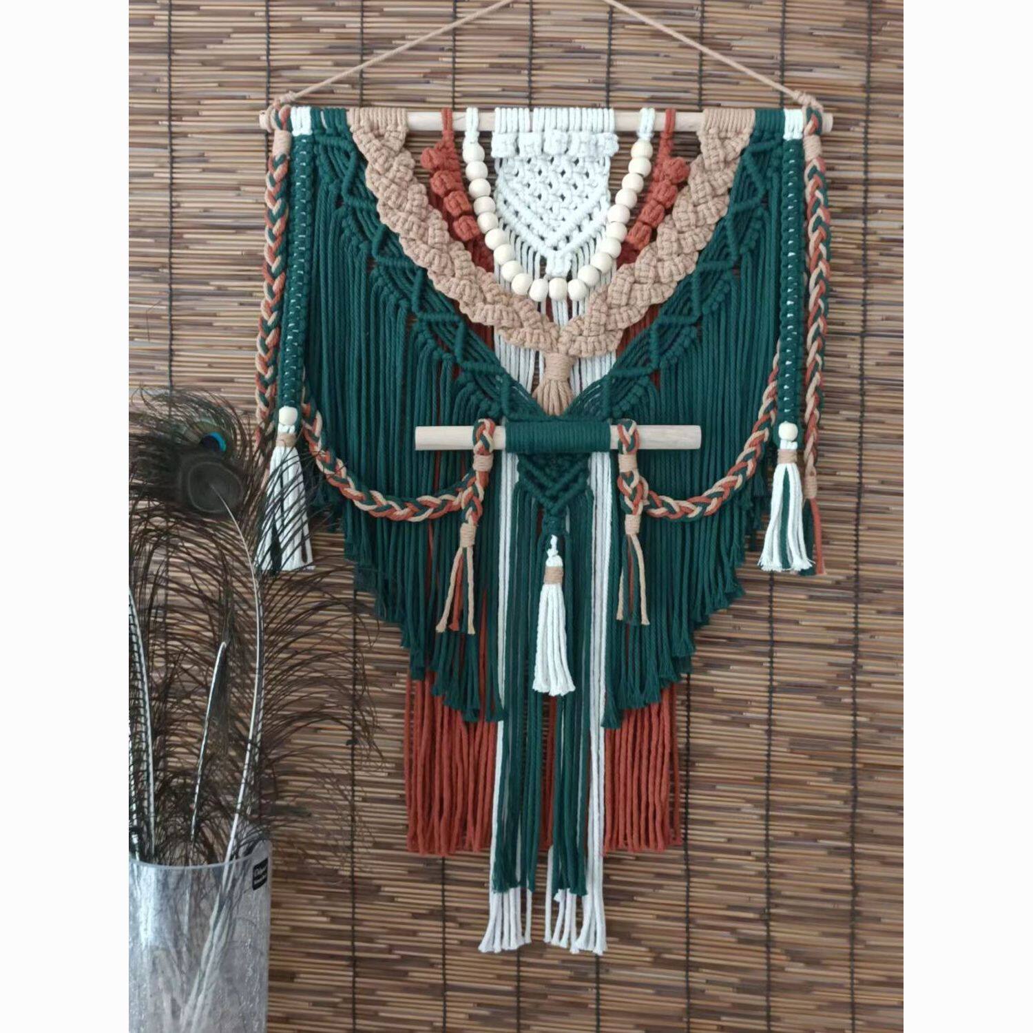 Hand-Woven Bohemian Wall Tapestry