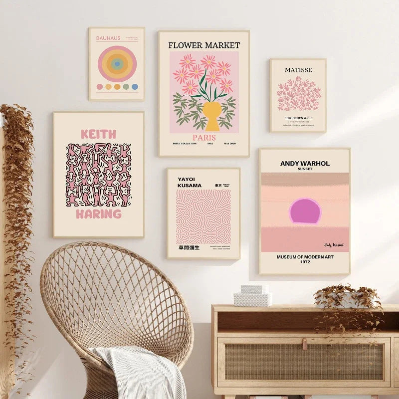 Minimalist Floral Canvas Painting