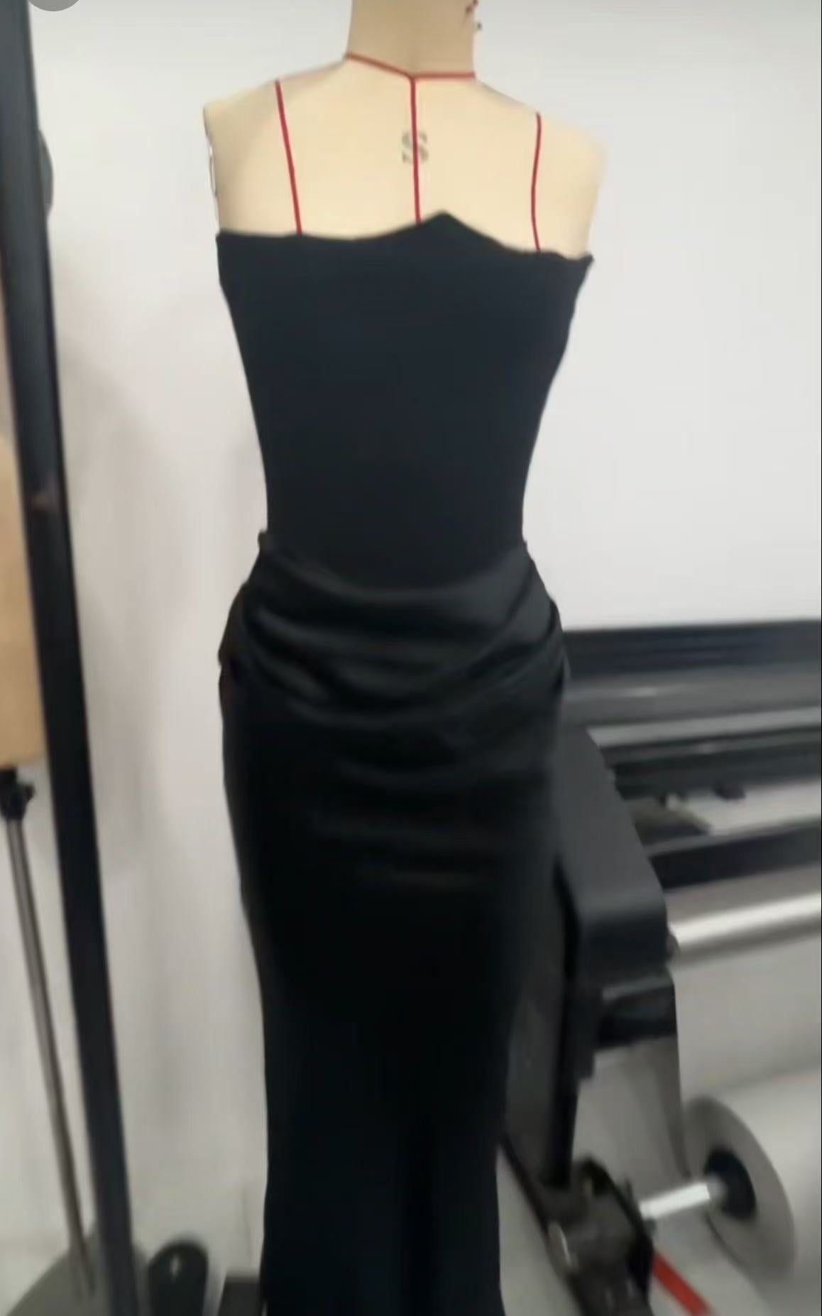 Pleated Bodysuit Dress