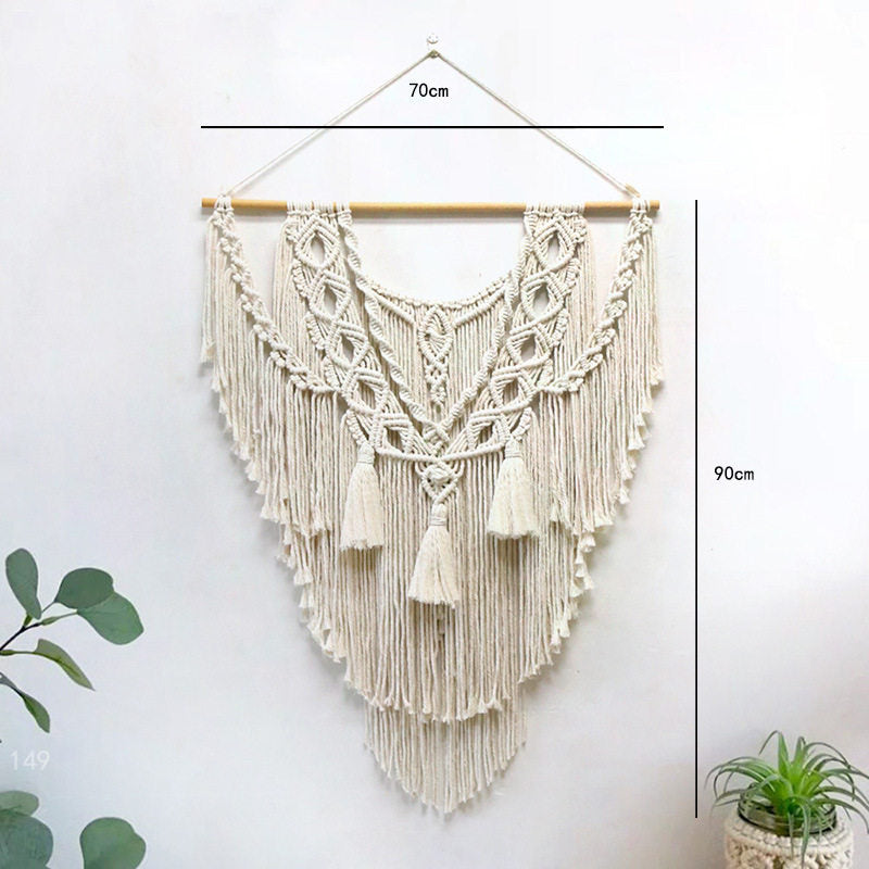 Hand-Woven Bohemian Wall Tapestry