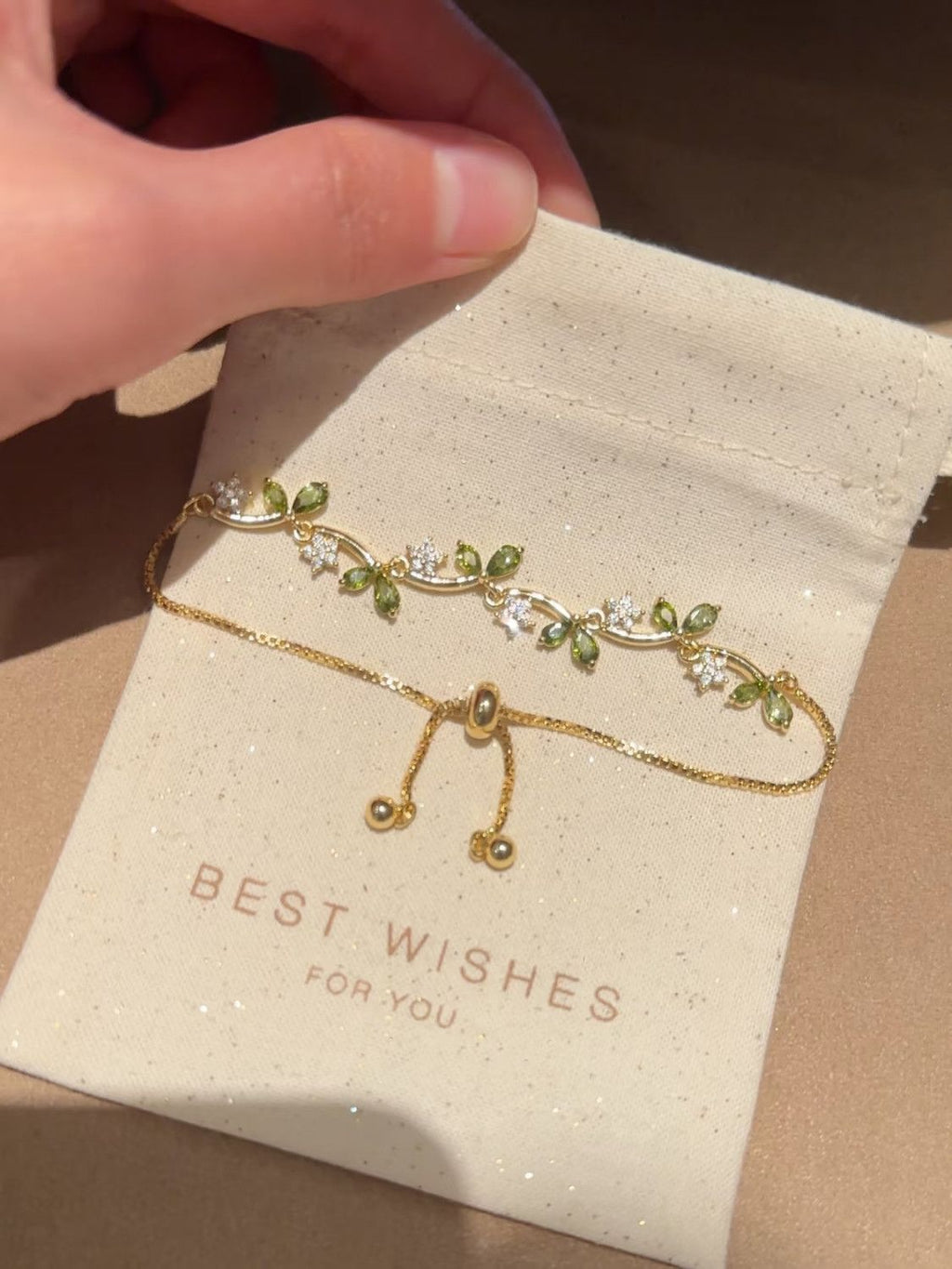 Vine branch and leaf bracelet