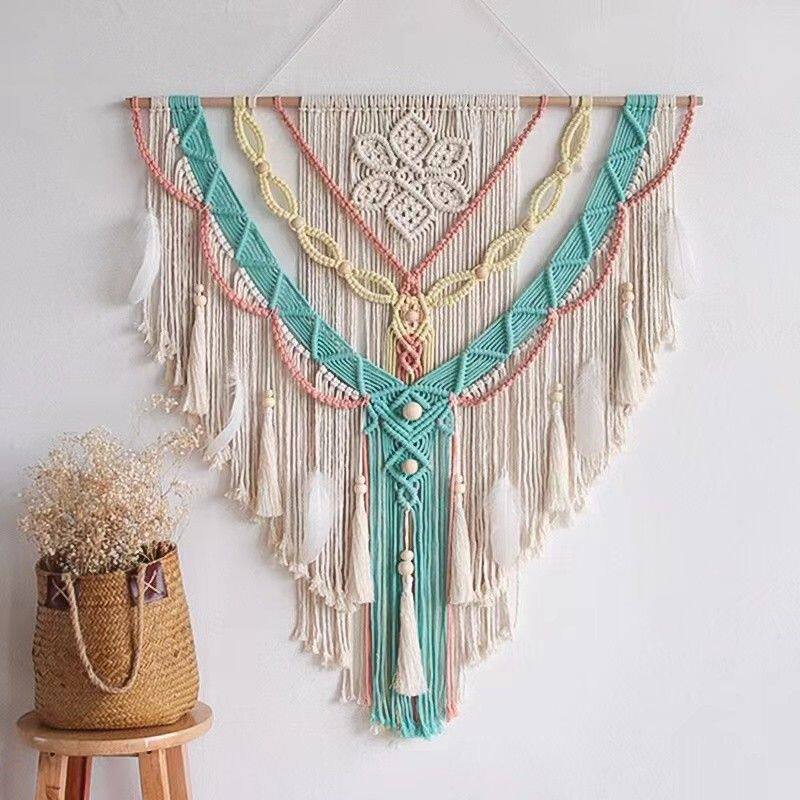 Hand-Woven Bohemian Wall Tapestry