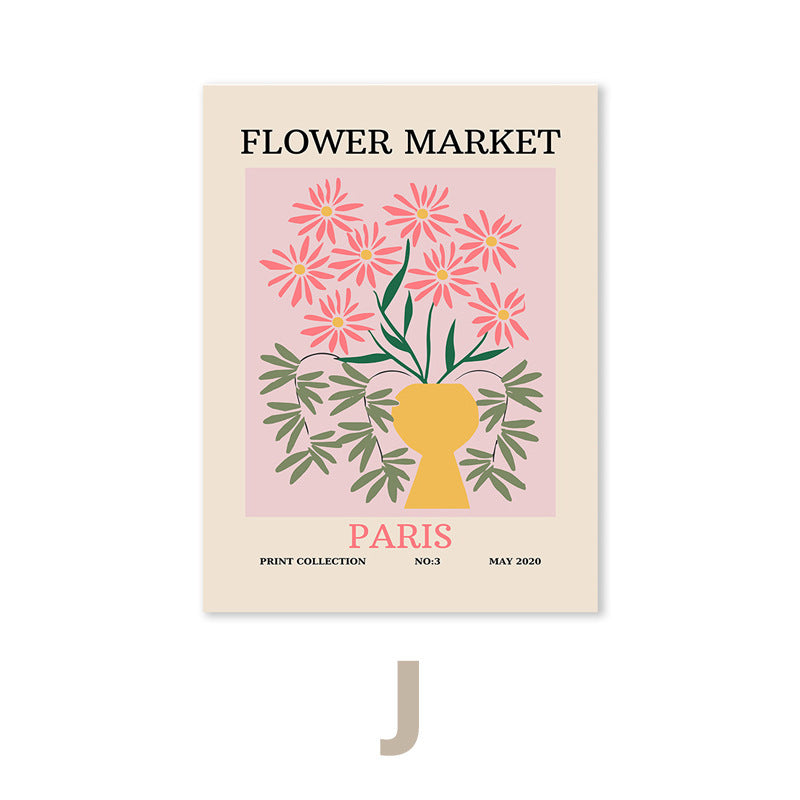 Minimalist Floral Canvas Painting