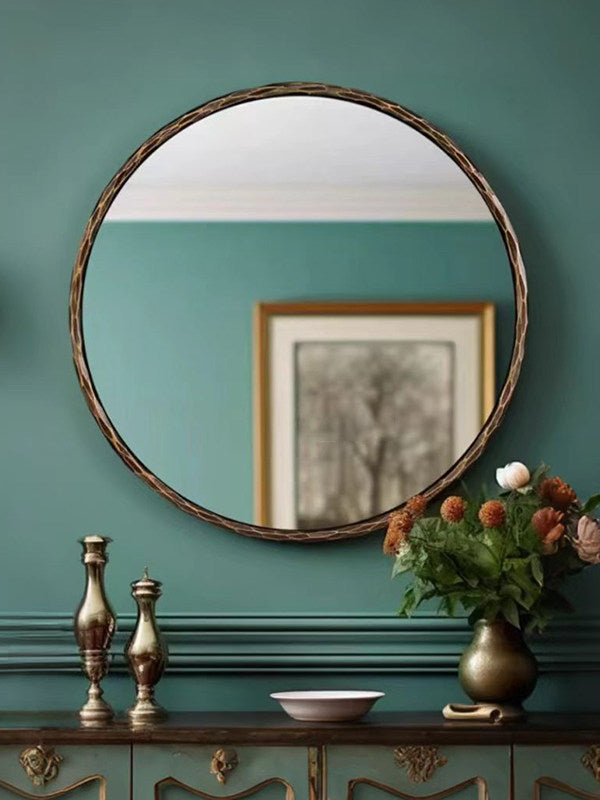 Retro Round Mirror