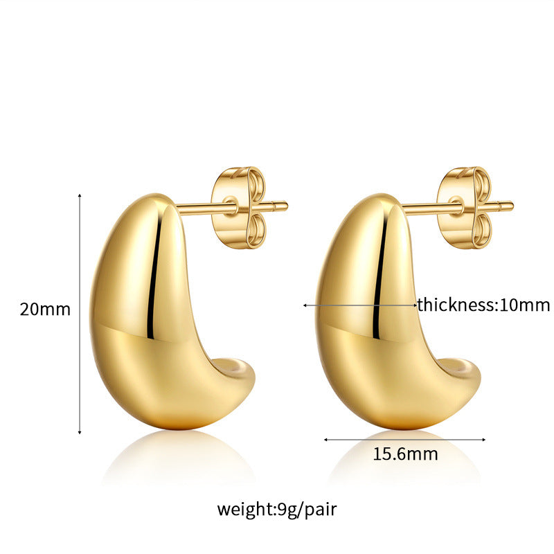 Glossy Drop Earrings