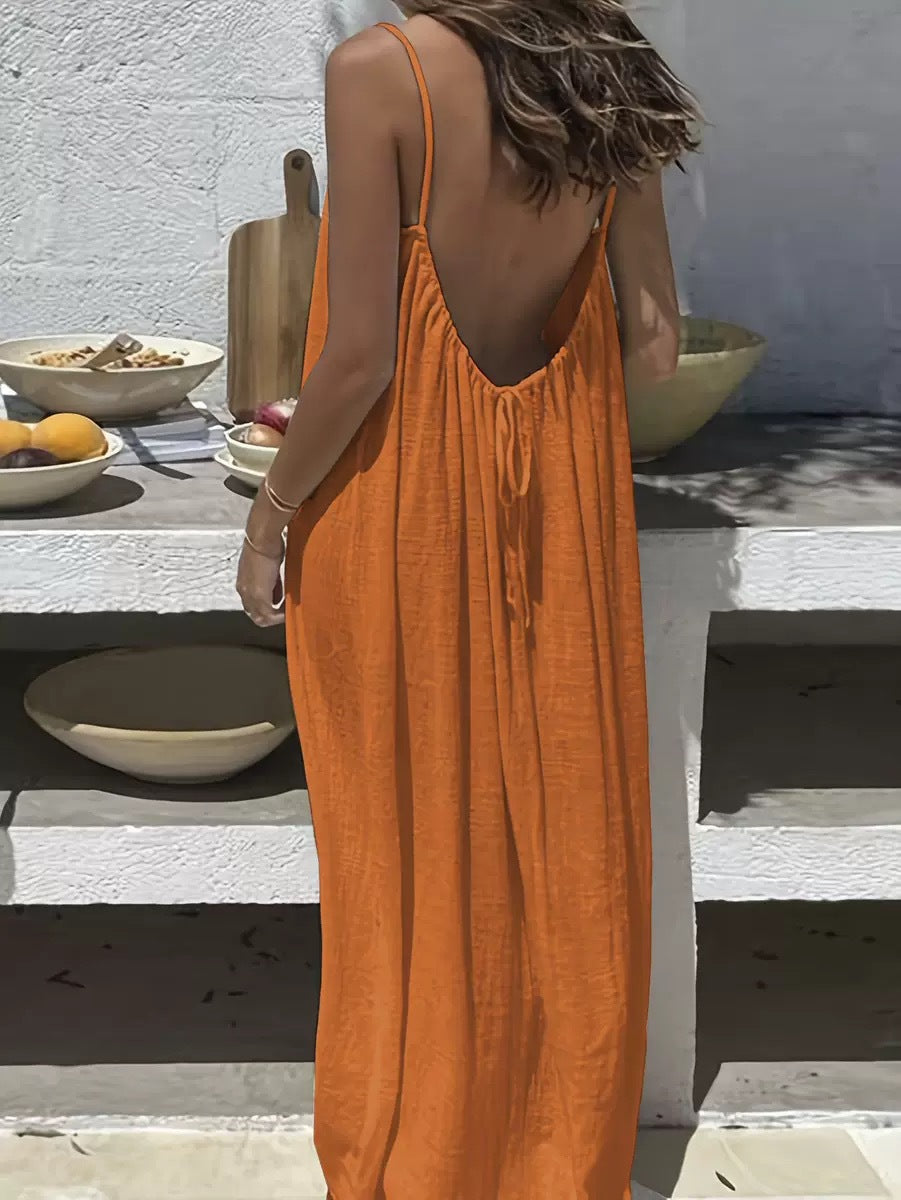 Backless Loose Loungewear Dress