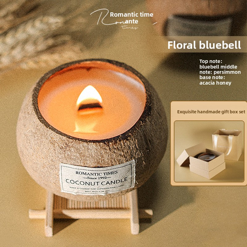 Coconut Shell Scented Candle Gift Set